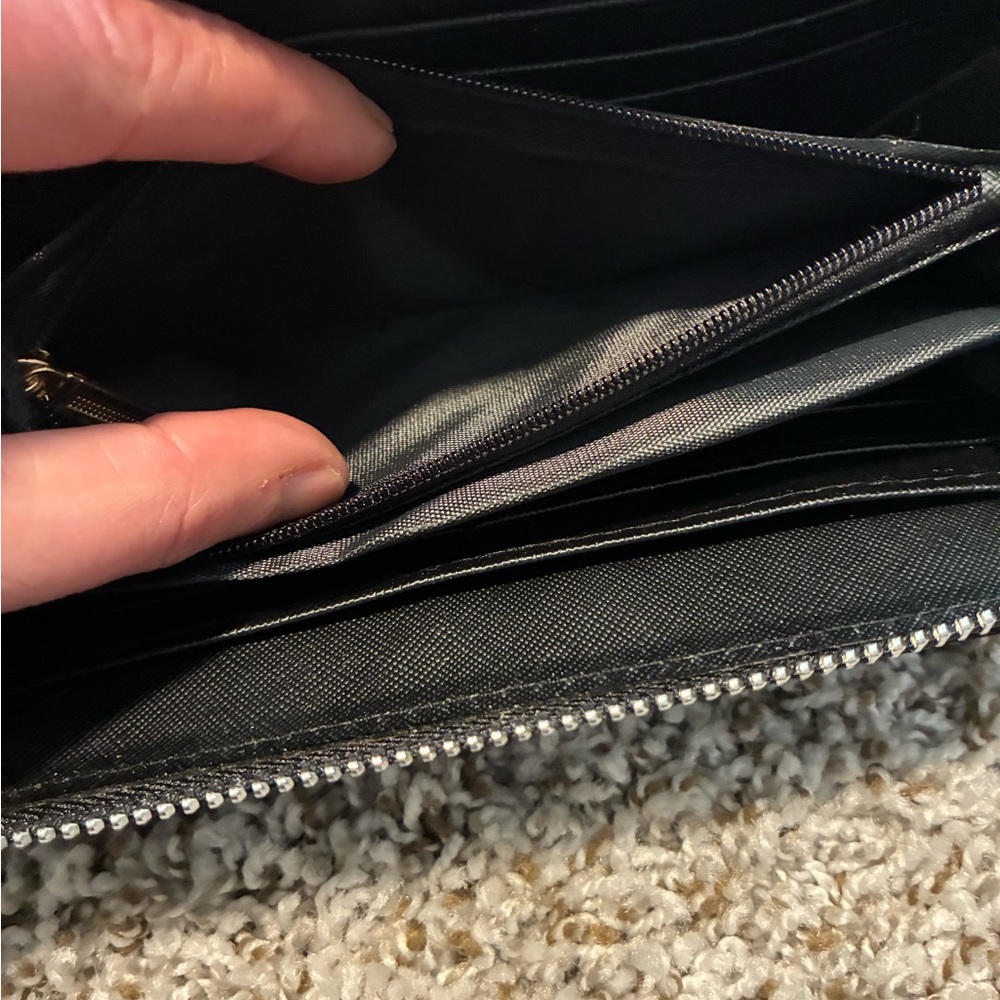 Prada Black Nylon Zip-Around Wallet with Triangle Logo - Picture 7 of 7